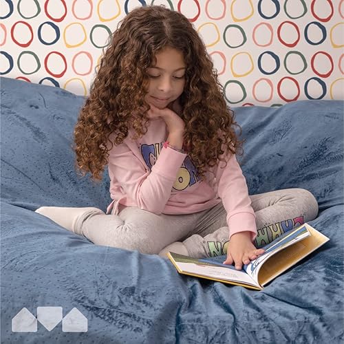Miniatura 3 de Milliard Almohadilla sensorial con bloques de espuma para niños y adultos con funda lavable (5 pies x 5 pies) (azul)