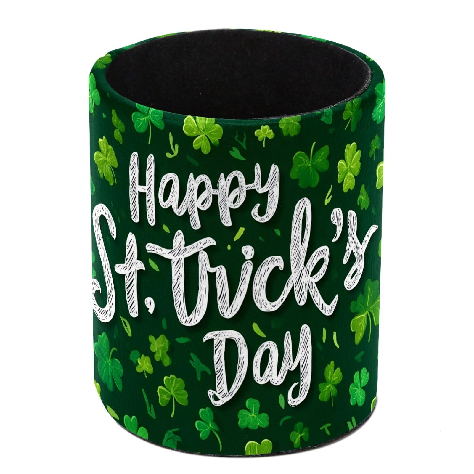 FWJZDSP Green Shamrock Pencil Cup Pen Organizer Makeup Brush Holder for Office Home Countertop Desk Accessory Storage