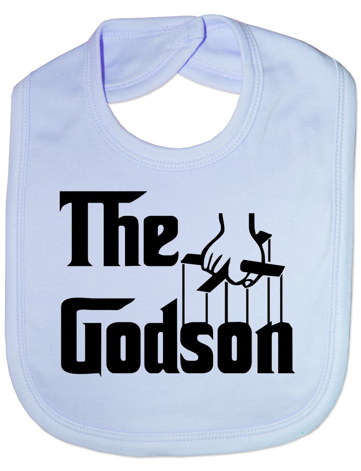 Print4U The Godson- Funny Baby/Toddler/Newborn Bibs - Baby Gift blue