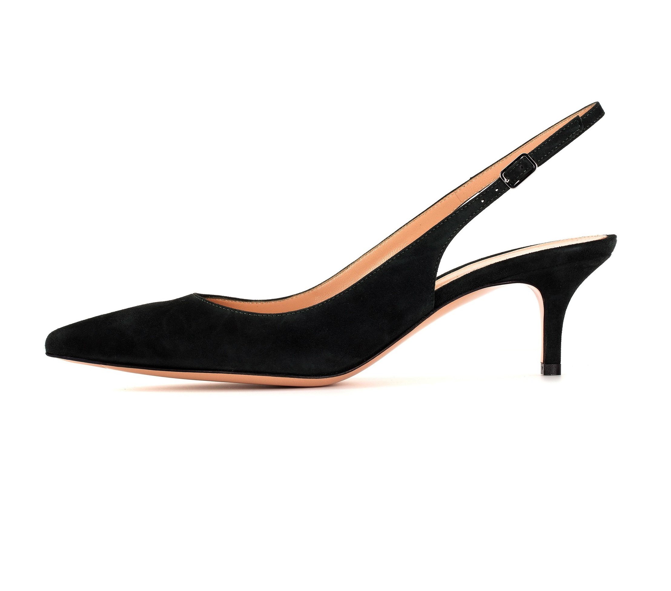 SammitopWomen's Pointed Toe Slingback Shoes Kitten Heel Pumps Comfortable Dress Shoes