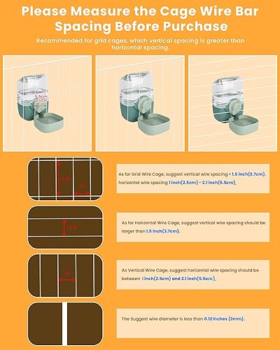 Miniatura 4 de Dispensador automático de agua para mascotas, con sifón automático de capacidad de 1 litro, dispensador de agua colgante para perros y gatos,