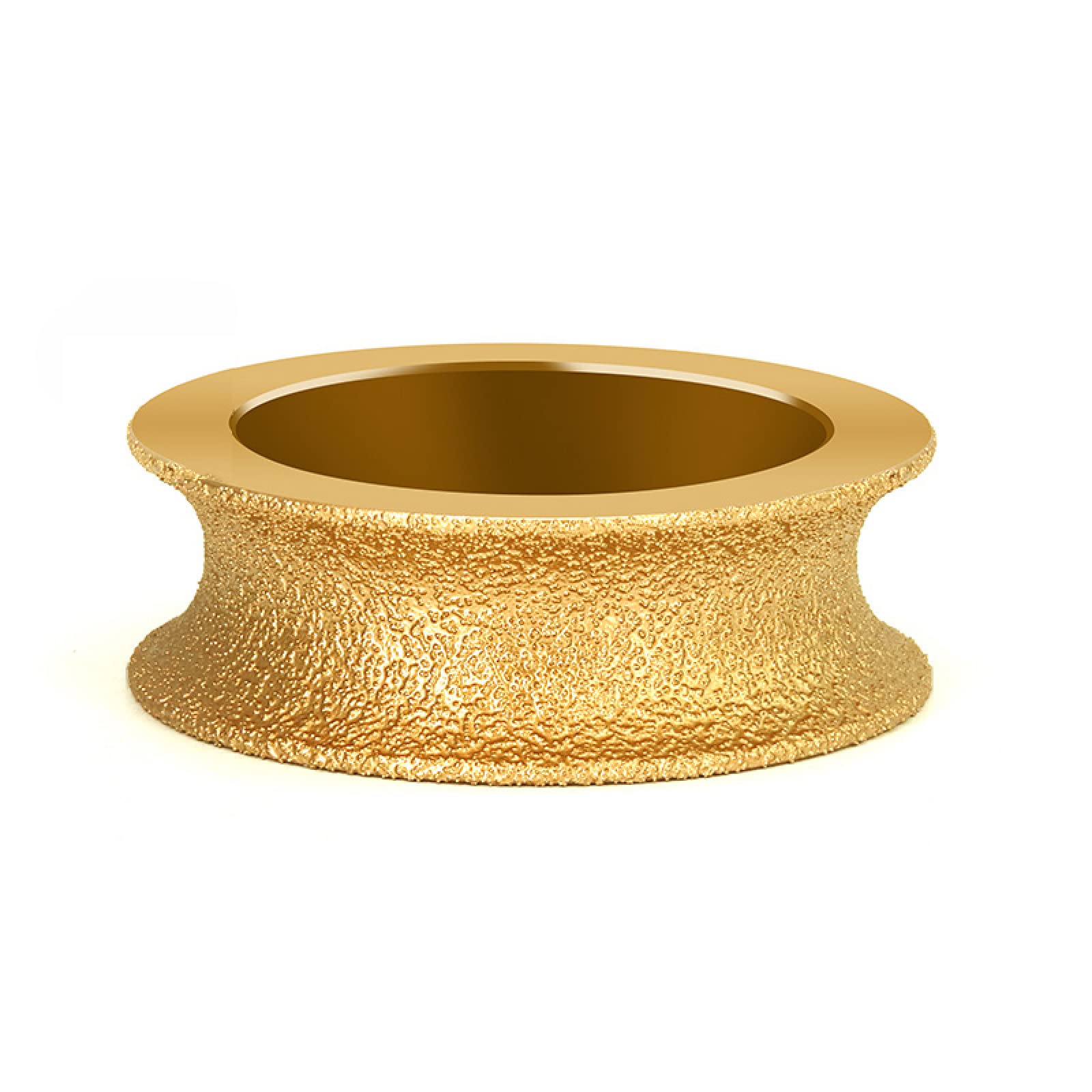 Uoxhfdh One Color Vacuum Brazed Diamond Grinding Wheel Demi Bullnose 75Mm 20Mm Bore 60-80Grit Multiple Sizes(20Mm)