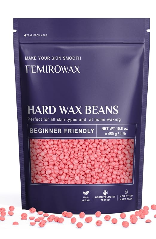 Cera em Pérolas FEMIROWAX Rosa para Depilação, 358 g
