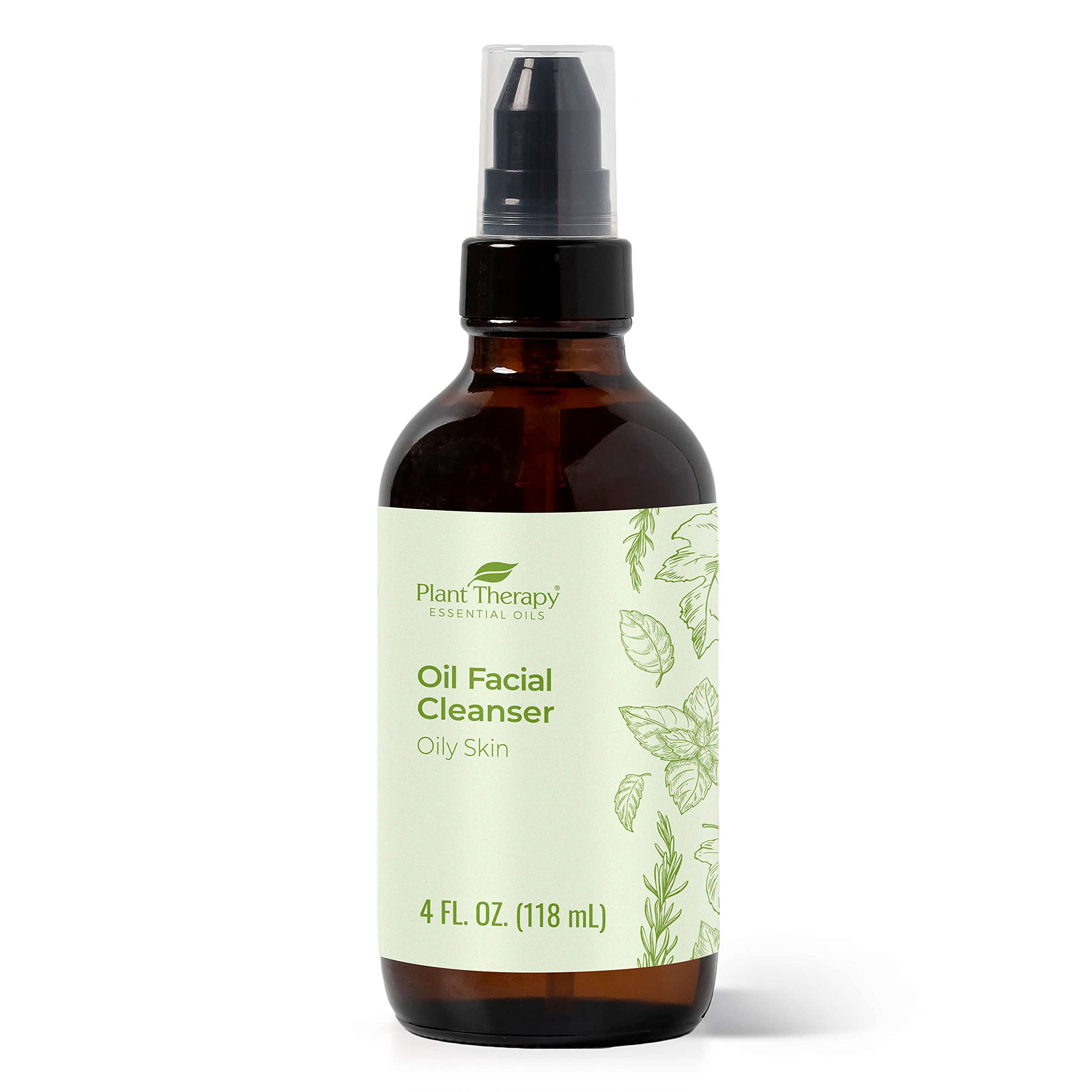Plant Therapy Oil Facial Cleanser for Oily Skin 4 oz, Gently Removes Dirt, Makeup & Other Impurities
