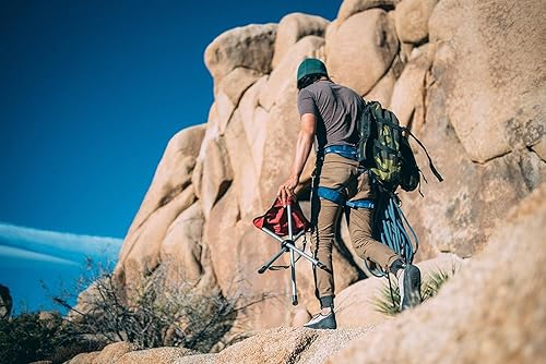 Miniatura 5 de Travel Chair Slacker - Silla trípode para campamento, juego de 2, correa de transporte ajustable para un fácil transporte, patas de pato de gran