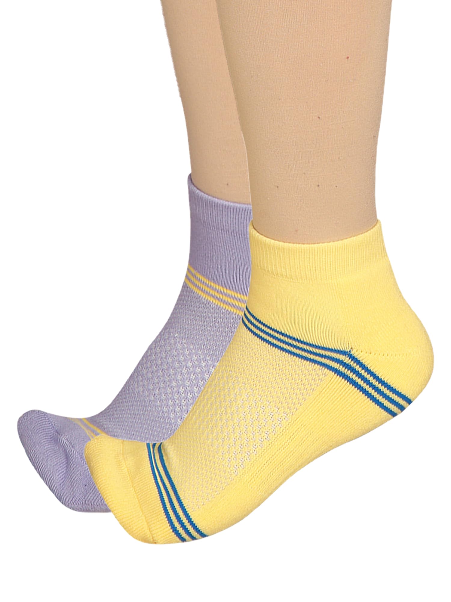 bodycare Plain Women Assorted Socks Pack of 2-picture-0