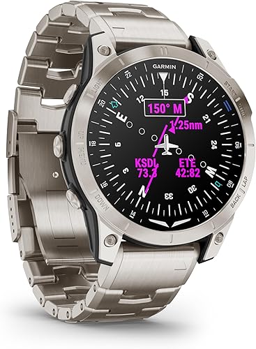 Miniatura 2 de Garmin D2™ Mach 1, reloj inteligente aviador con pantalla táctil con mapa móvil GPS, tiempo de aviación, características de salud y bienestar y más,