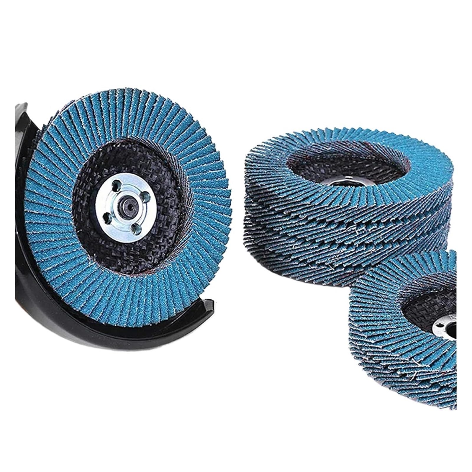 2/10 Pezzi Dischi lamellari da 4.5 Pollici 115mm Dischi abrasivi in ​​zirconio Disco for lucidatura smerigliatrice angolare for Mola da Taglio in Legno Metallo(Z516B,Grit 80)
