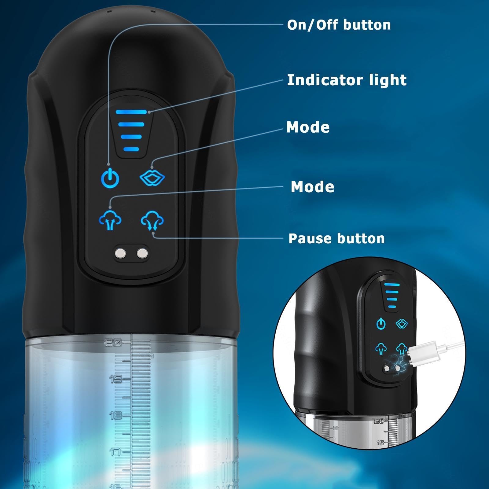 Pompe À Pénis Automatique Agrandisseur De Pénis Masculin Pompe a Penis,A