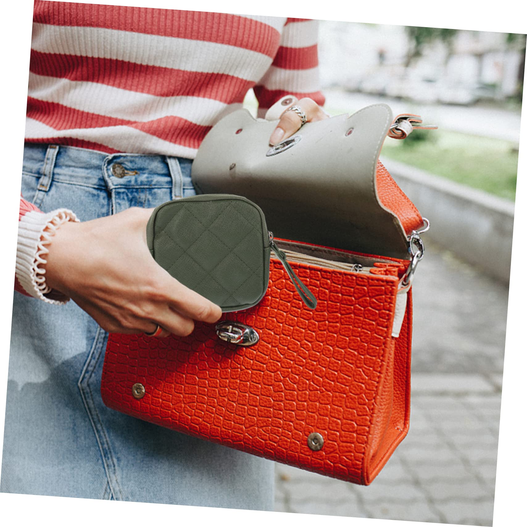 BESTYASH 4 Piezas Bolsa de Almacenamiento Portátil para Compresas Sanitarias Adorable Práctica para Menstruación y Accesorios Femeninos