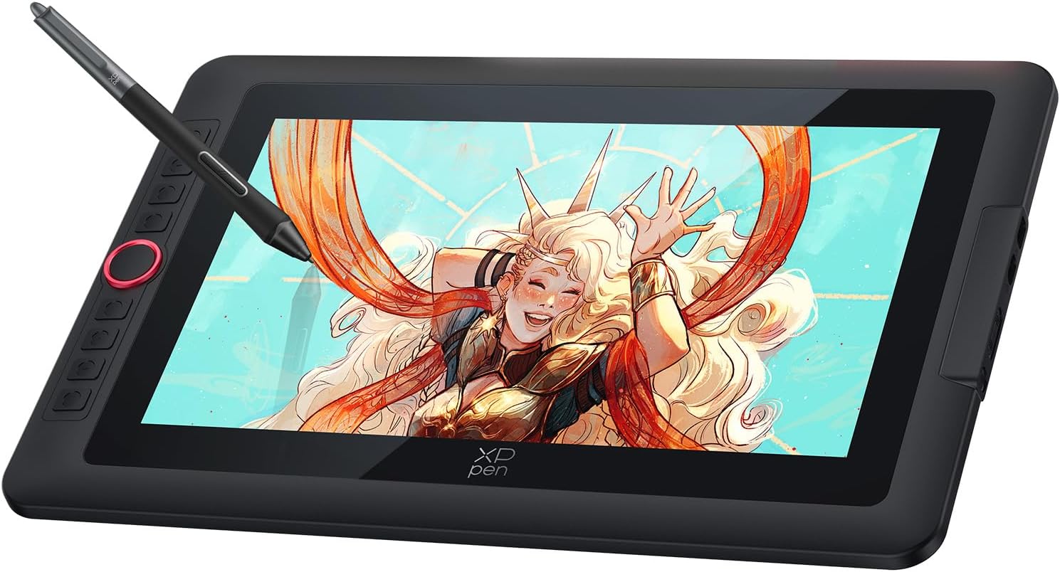 XPPen Artist13.3 Pro V2 Drawing Tablet with Full-laminated Screen, 99% sRGB Color Gamut, 13.3" Portable Graphics Pen Display with X3 Pro Smart Chip Stylus, 8 Shortcut Keys, Works with Windows, macOS