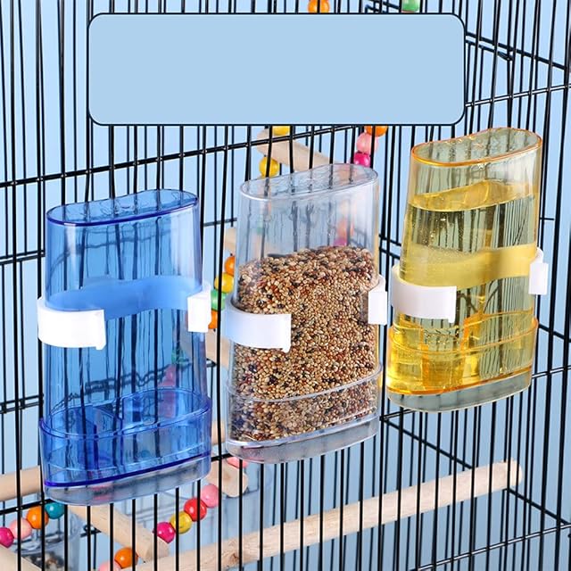Foto 8 de 8 de MIAOJI Alimentador automático de agua, comederos para pájaros y pájaros