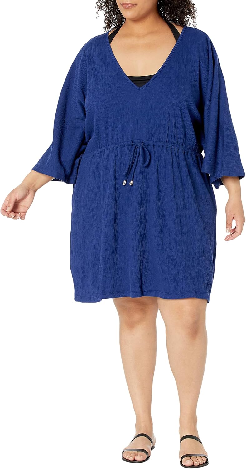 Maxine of Hollywood Women's Kimono Tunic Swim Cover Up