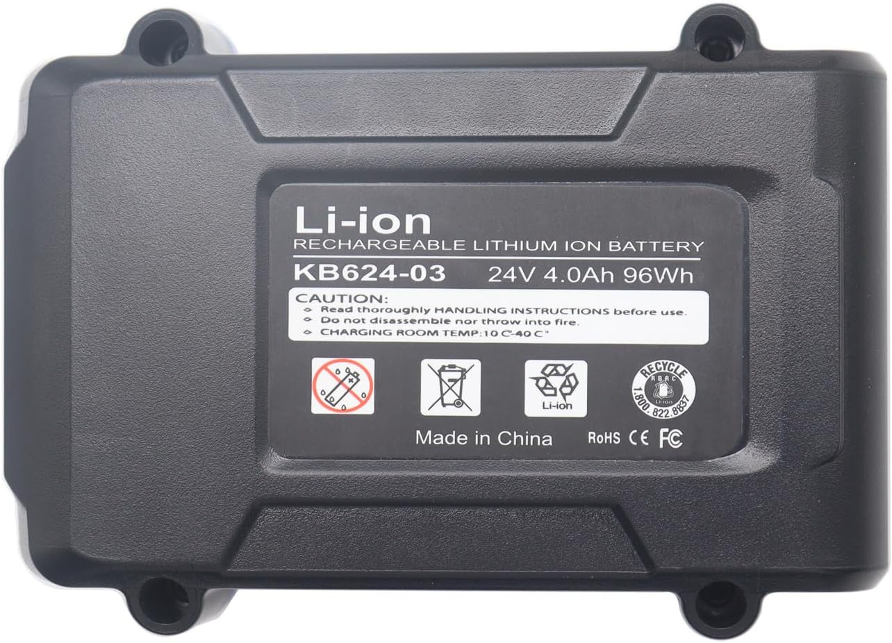 Replacement 4.0Ah 24V Lithium Battery for Kobalt 24V Battery, Compatible with KB624-03 KB524-03 KB424-03 KB224-03 KB124-03 0673802 1051230 Lithium Ion for Cordless Tools