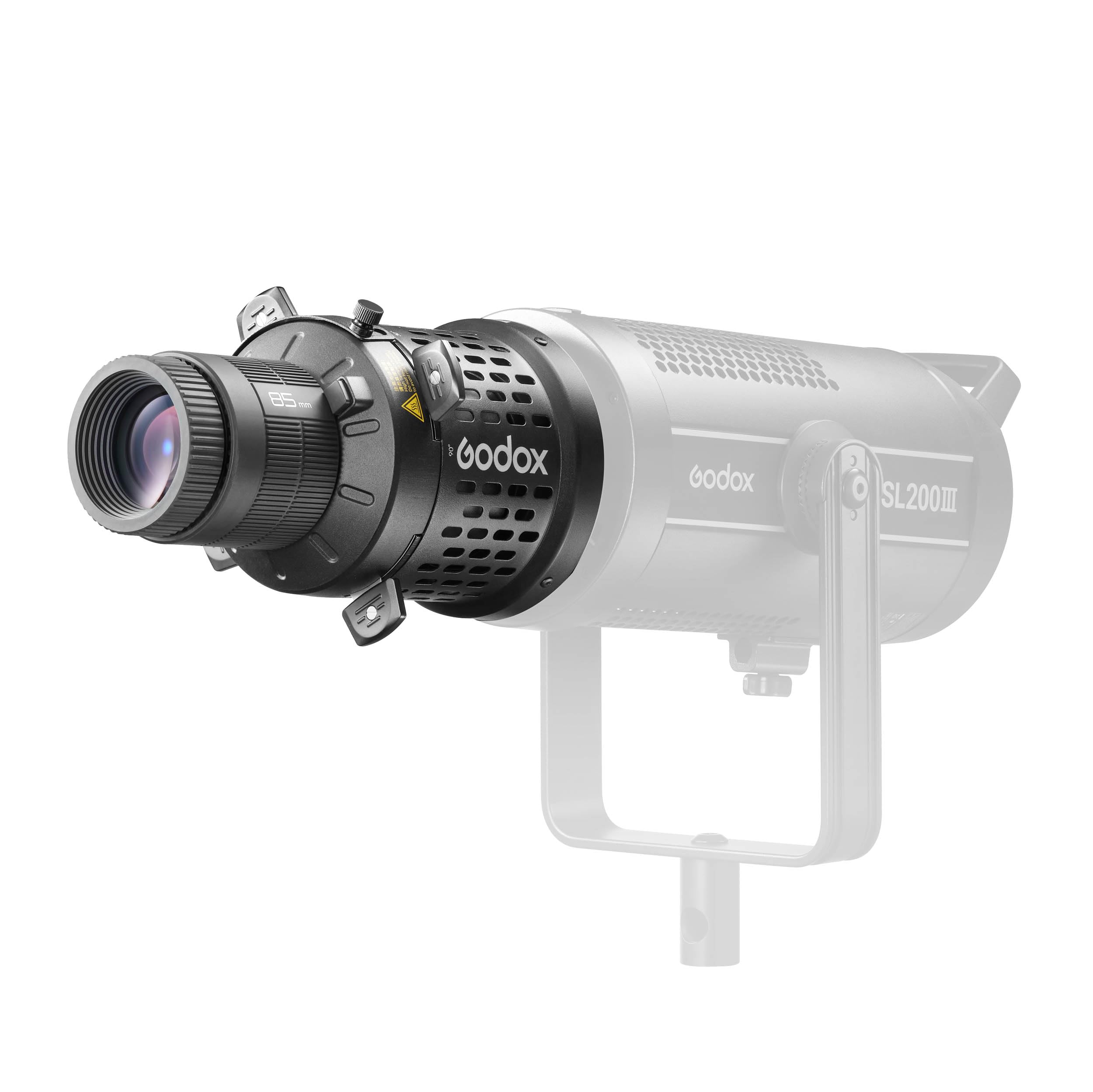 Godox Light Blp Led Projection Attachment With 85Mm Lens Optic - 360° Rotatable Front, Built-In Shutter Blades, 85Mm Lens Optic, Compatible With Ef Lenses (Bowens S-Type Mount)