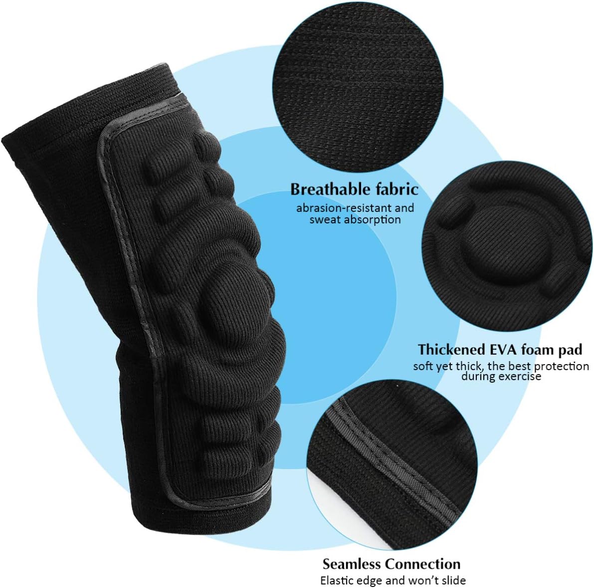 NOLITOY 2Pcs Elbow Pads Soft Sponge Protective Gears Elbow Support