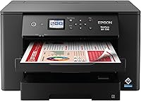 Vista 2 de EPSON, Workforce Pro WF-7310 - Impresora inalámbrica de gran formato y cartuchos de tinta negra T812 DURABrite Ultra Ink de alta capacidad