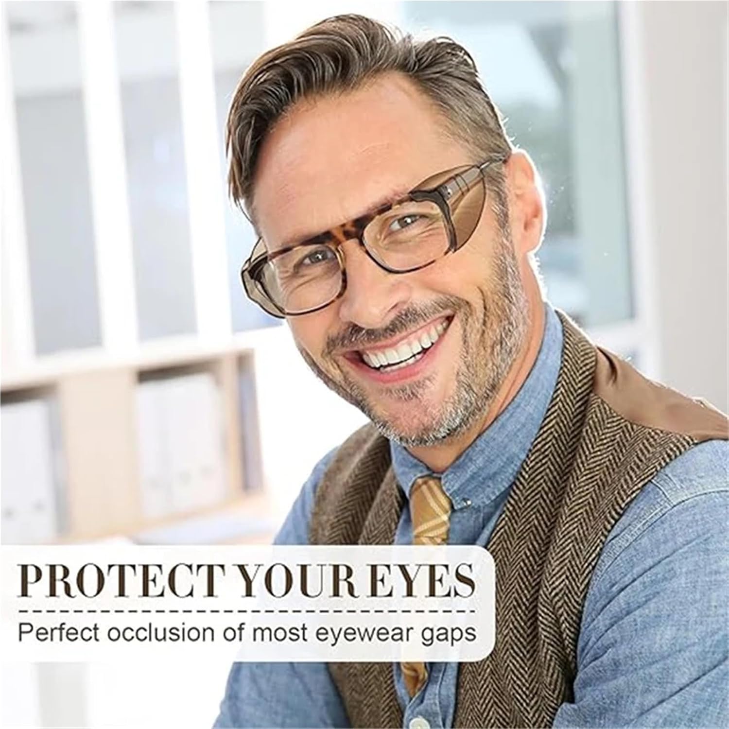 Side Shields for Glasses 60pcs Safety Glasses Side Shields For Prescription Eyeglasses Slipon Sideshields Guards