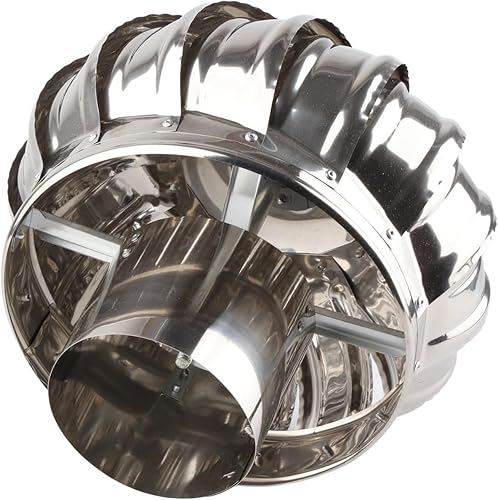 Miniatura 4 de Fydun Ventilador de techo automático silencioso menos conducto de acero Ventilador de ventilación de techo Ventilador de turbina de viento