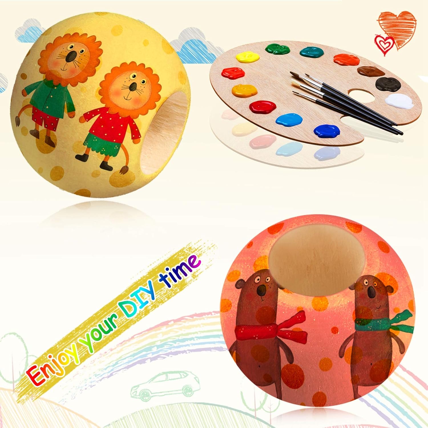 200 Pieces Large Hole Wooden Beads for Macrame Natural Round Wood Loose Beads Unfinished Wood Spacer Beads for Bracelet Pendants Crafts DIY Jewelry Making (20 mm) - Image 7