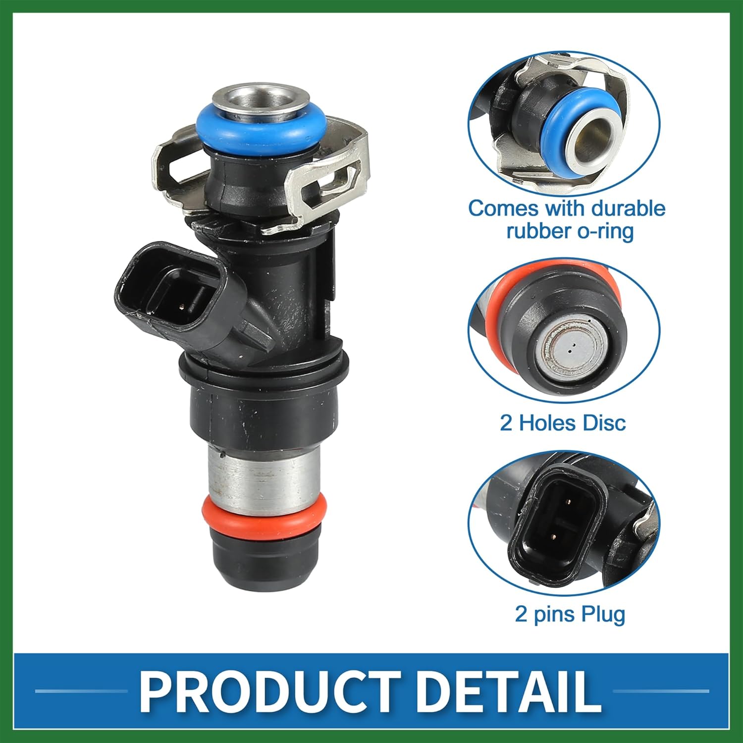 Motoforti Fuel Injector No.17113674 Fuel Injection Nozzle for Chevrolet S10 2000-2003 2.2L for GMC Sonoma 2000-2003 2.2L Black 4 Pcs Long-lasting