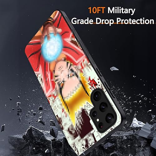 Miniatura 4 de Funda 3D Anime Motion para Samsung Galaxy S22 Ultra de 6.8 pulgadas, a prueba de golpes, suave, antiarañazos, manga cambiable, compatible con