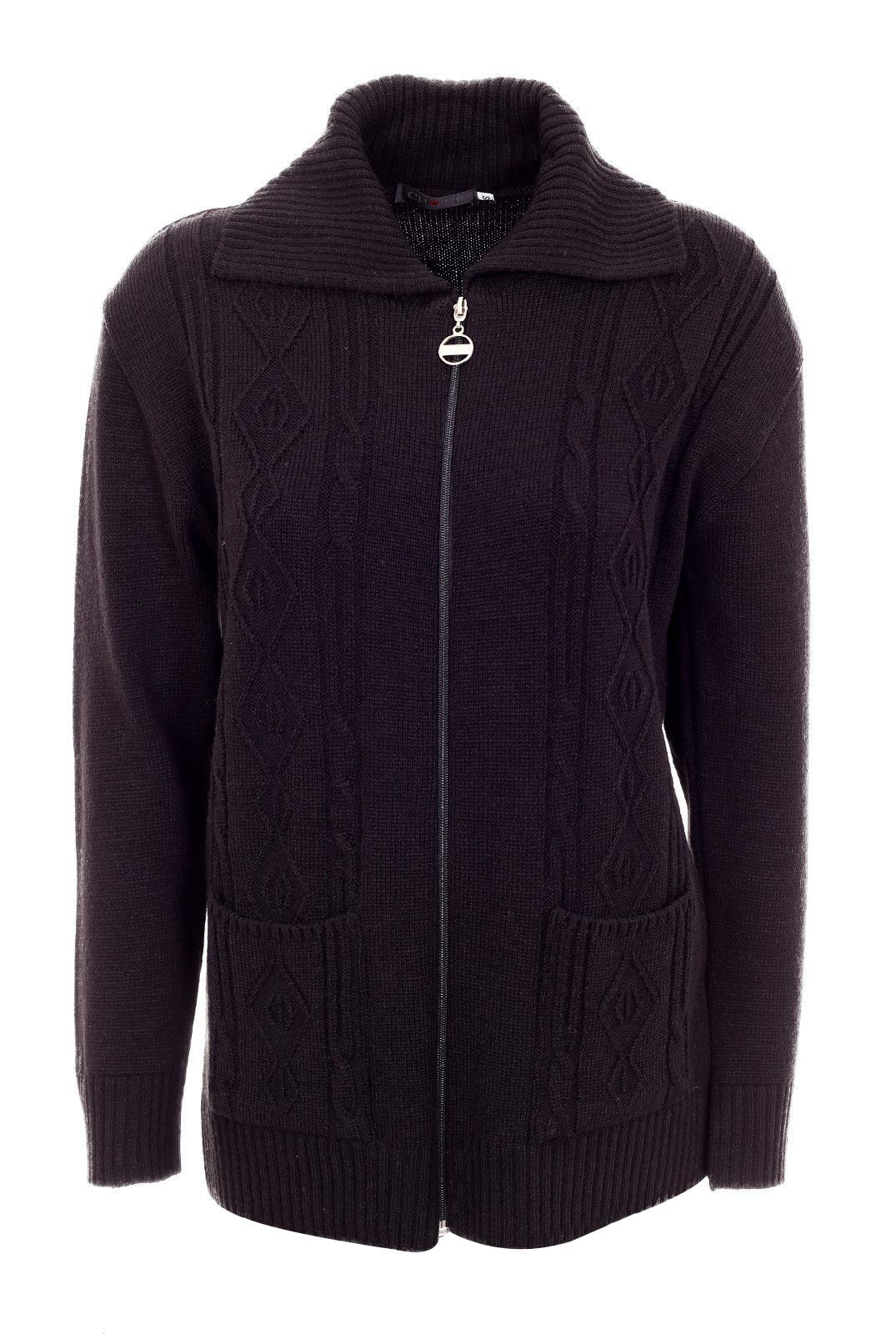Kensie Women's Drapey Sweater With Back Zipper Detail - Soft Lightweight Knit For Casual Wear