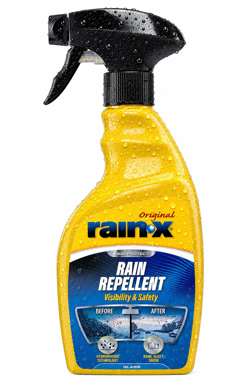 Rain-X Rain Repellent - Superior Visibility & Water Repellency - 500ml