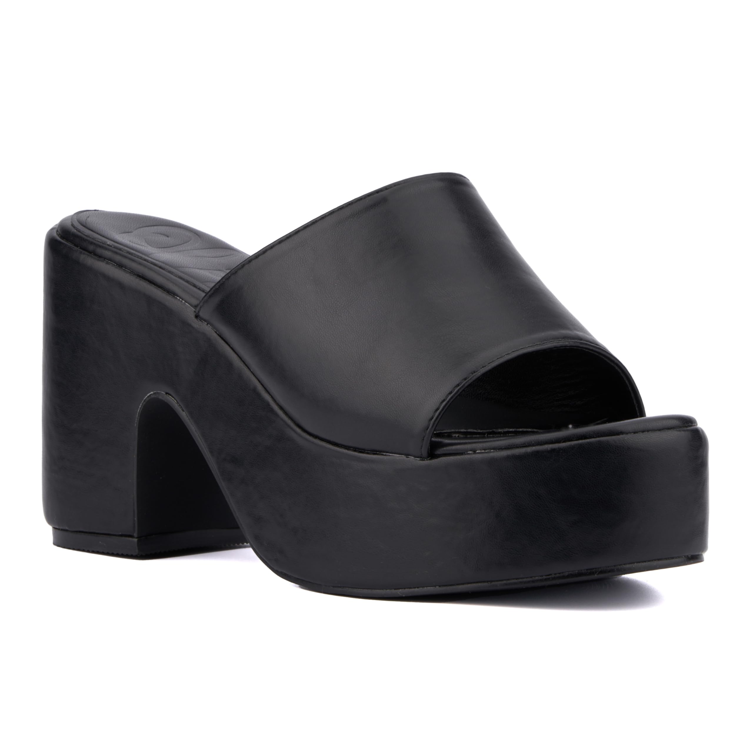 Olivia MillerWomen's Crush, Platform Heel, Casual, Slip On, Round Toe, Rubber Outsole