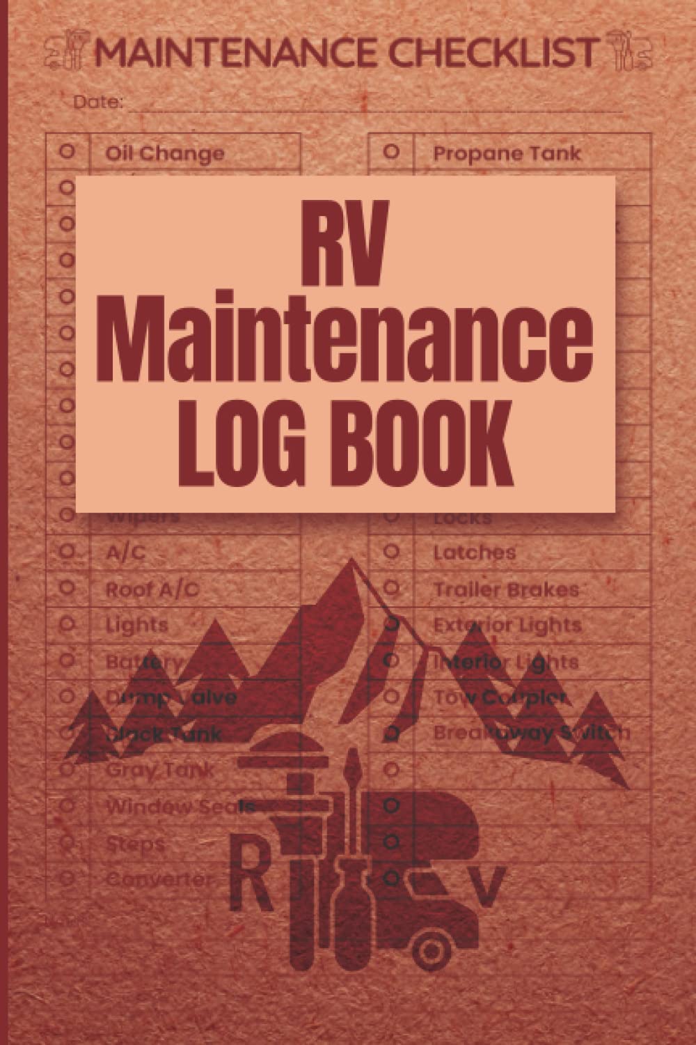 Buy RV Maintenance Log Book Regular Maintenance Checklist, RV Book Log