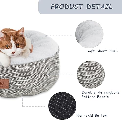 Miniatura 2 de WINDRACING Camas para gatos de interior, cama para gatitos, cama para perros de razas extra pequeñas, cama para cachorros, cómoda y duradera para