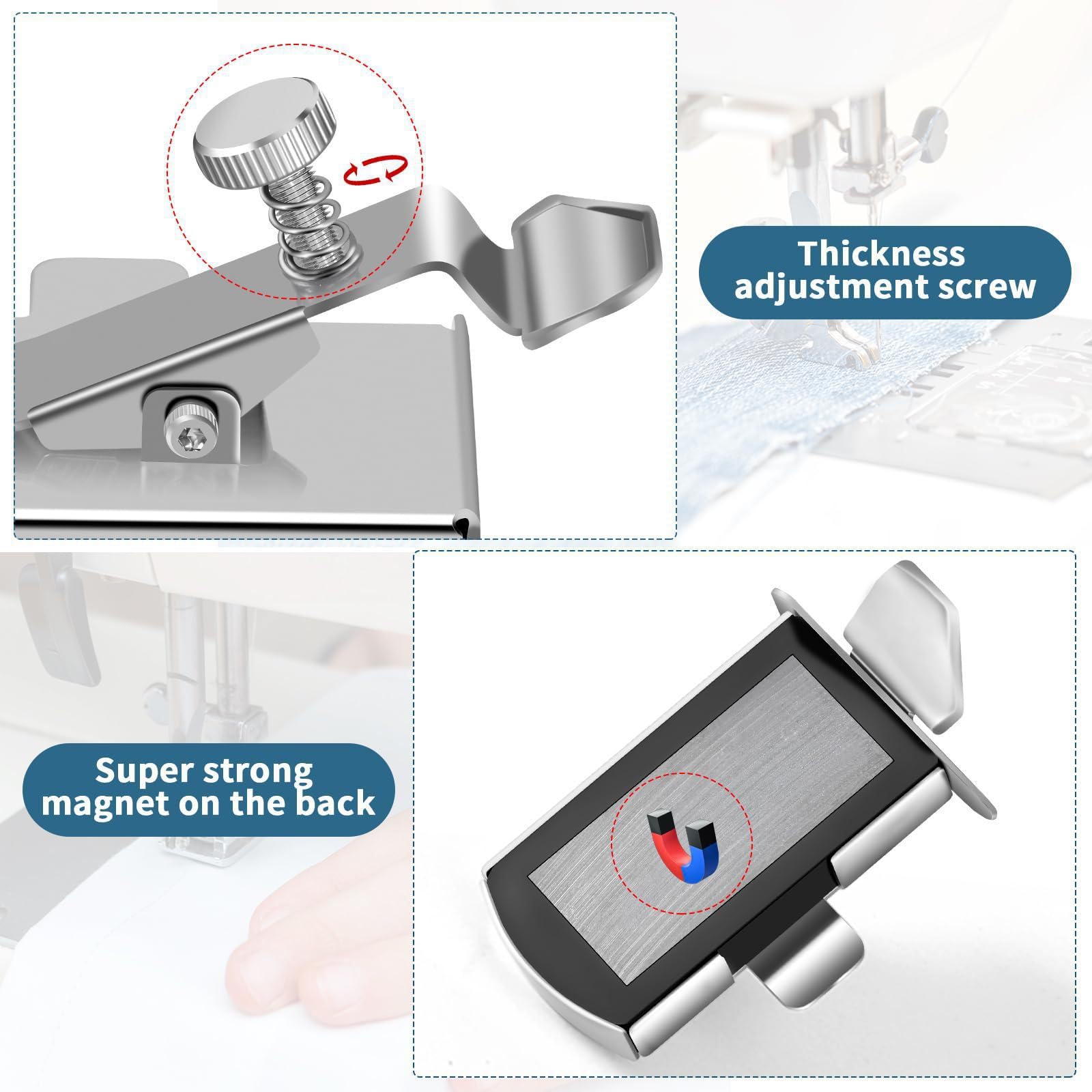 SURENHAP Pieds Presseurs De Machine à Coudre Pied Presseur Cheville