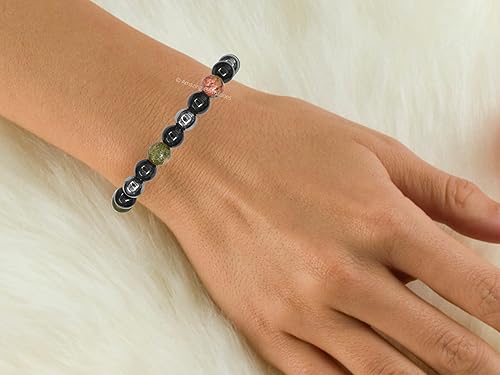 Miniatura 168 de Natural Healing Crystal Bracelet for Women - Mens Bracelet Energy Balancing Gemstones Set - Adjustable Stone Bead Bracelet for Men and Women - Anger