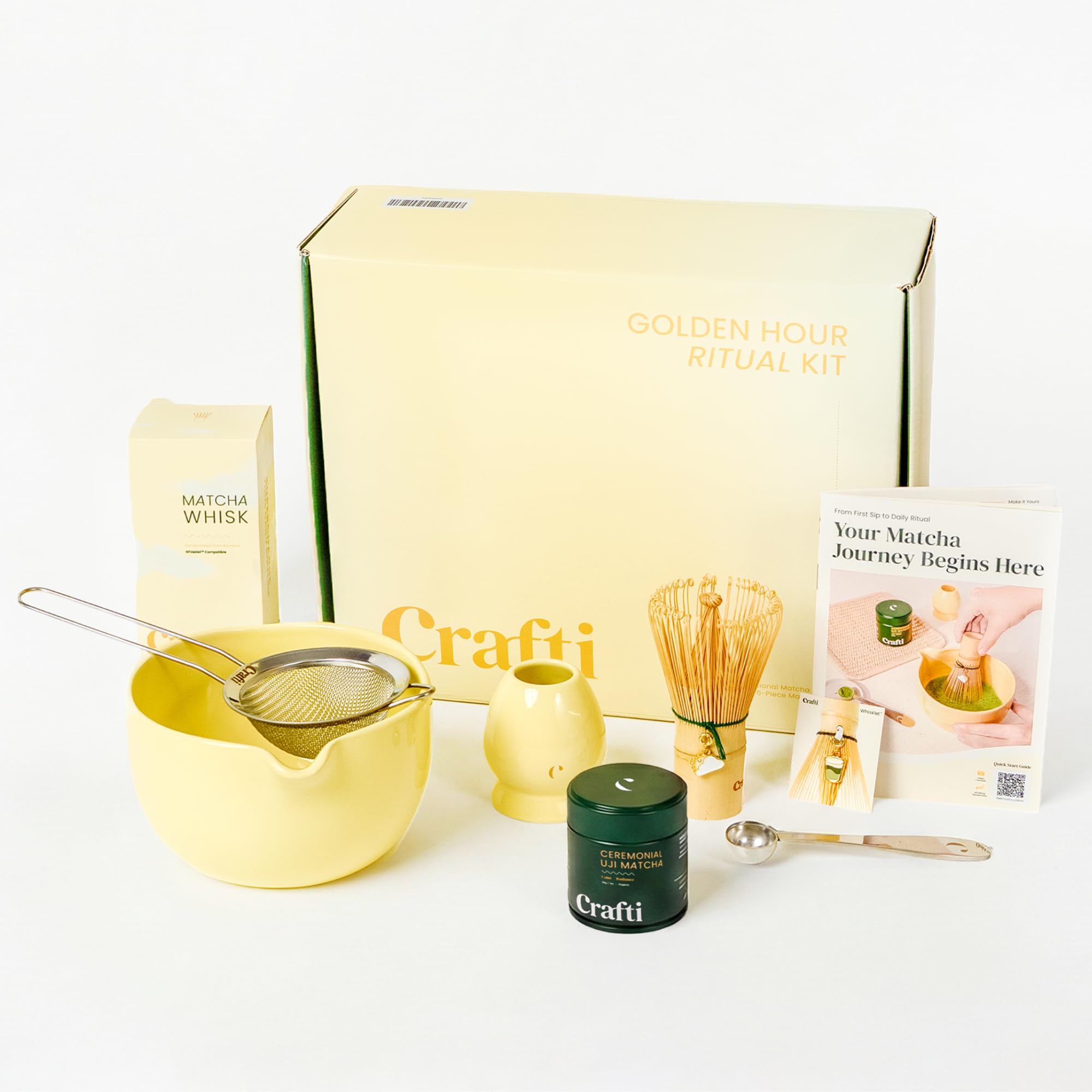 Amazon.com: Crafti Golden Hour Matcha Ritual Kit + Ceremonial
