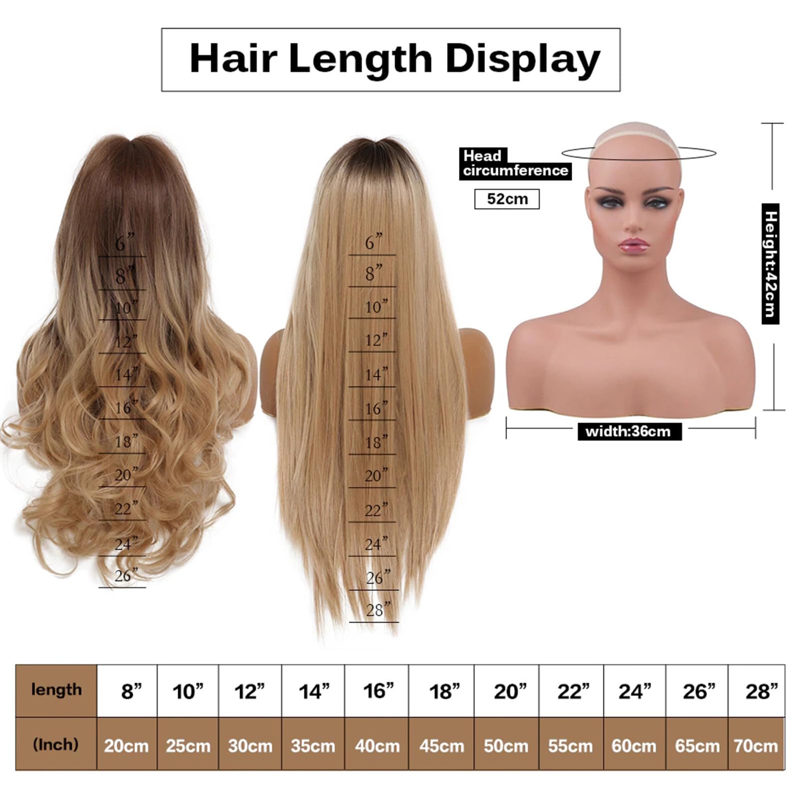 Parrucca Donna Con Frangia Sintetiche Lunga Liscia, Realistiche Naturale Layered Rosa Sfumato Brown Wig Per Cosplay Feste Ogni Giorno Halloween(Red Black)