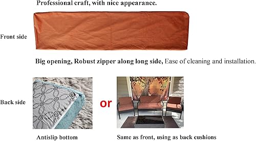 Miniatura 3 de Ginsimar Cojines de banco de tamaño personalizado para muebles de interior, cojín de banco de piano de espuma viscoelástica duradera,