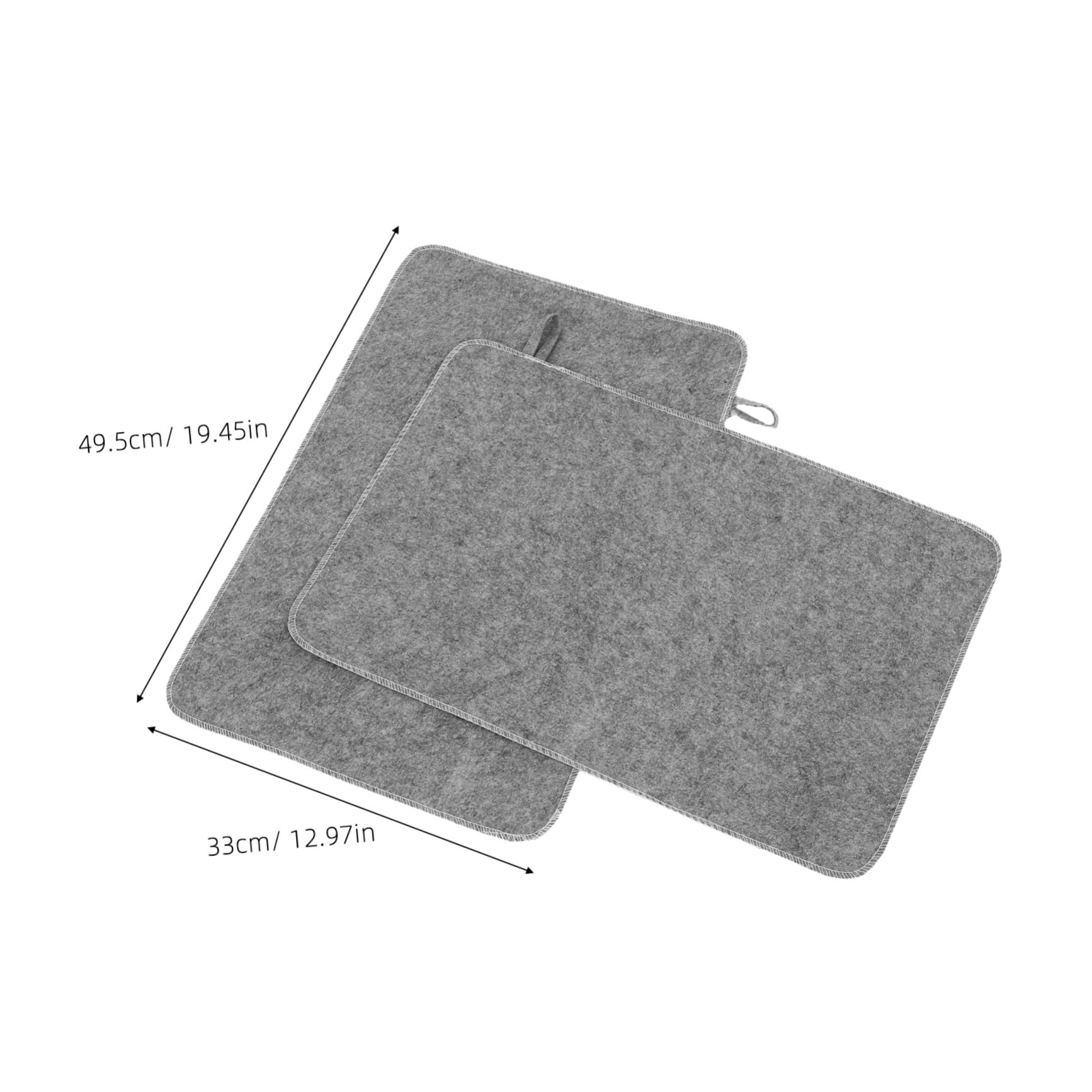 TOYANDONA 5 Alfombrillas Absorbentes De Agua para Sauna De Vapor para Baño De Fieltro Color Gris