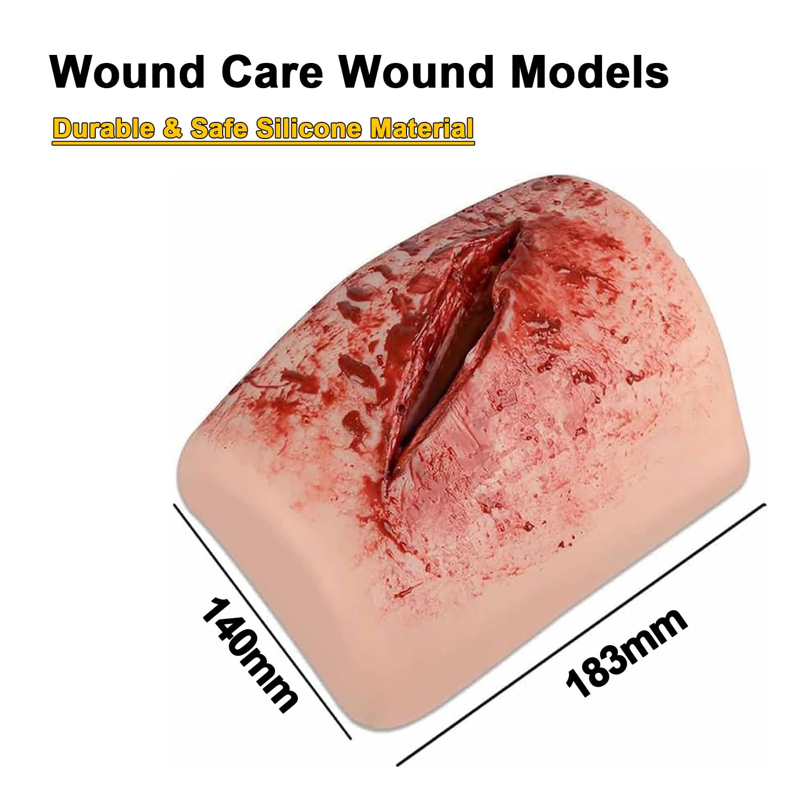 Simulador De Hemorragia, Modelo De Herida Stop The Bleed, Entrenador Relleno Muslo, Silicona, Reutilizable para Hemostasia Traumatismos Y Clases Médicas