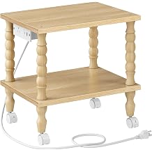 HOOBRO 2-Tier Printer Stand Solid Wood Legs