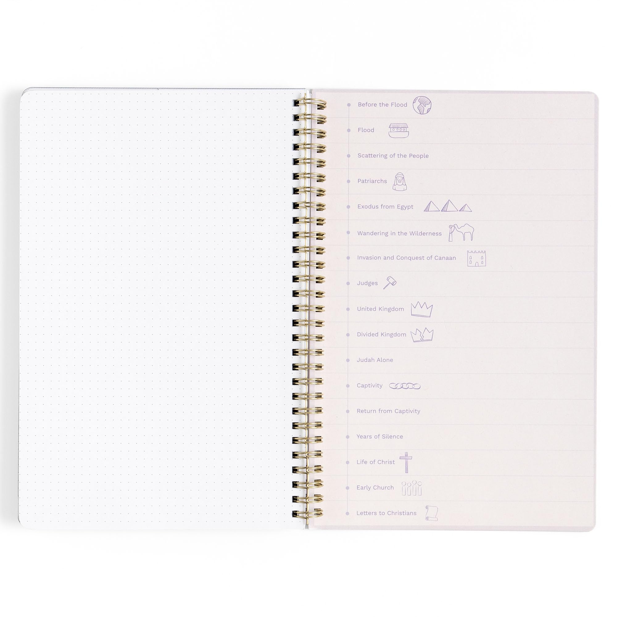 Church Notes Lilac Notebook with Maps - Bible Journal for Women, Sermon Notes Notebook, Journal, Christian Notebook, Bible Study Notebook, Christian Journal, Notebook