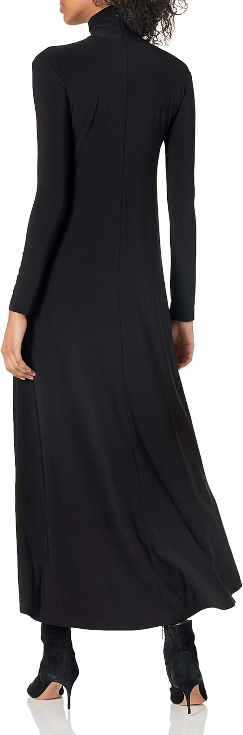 Norma Kamali Women's Long Sleeve Turtle Long Swing Dress - Image 2