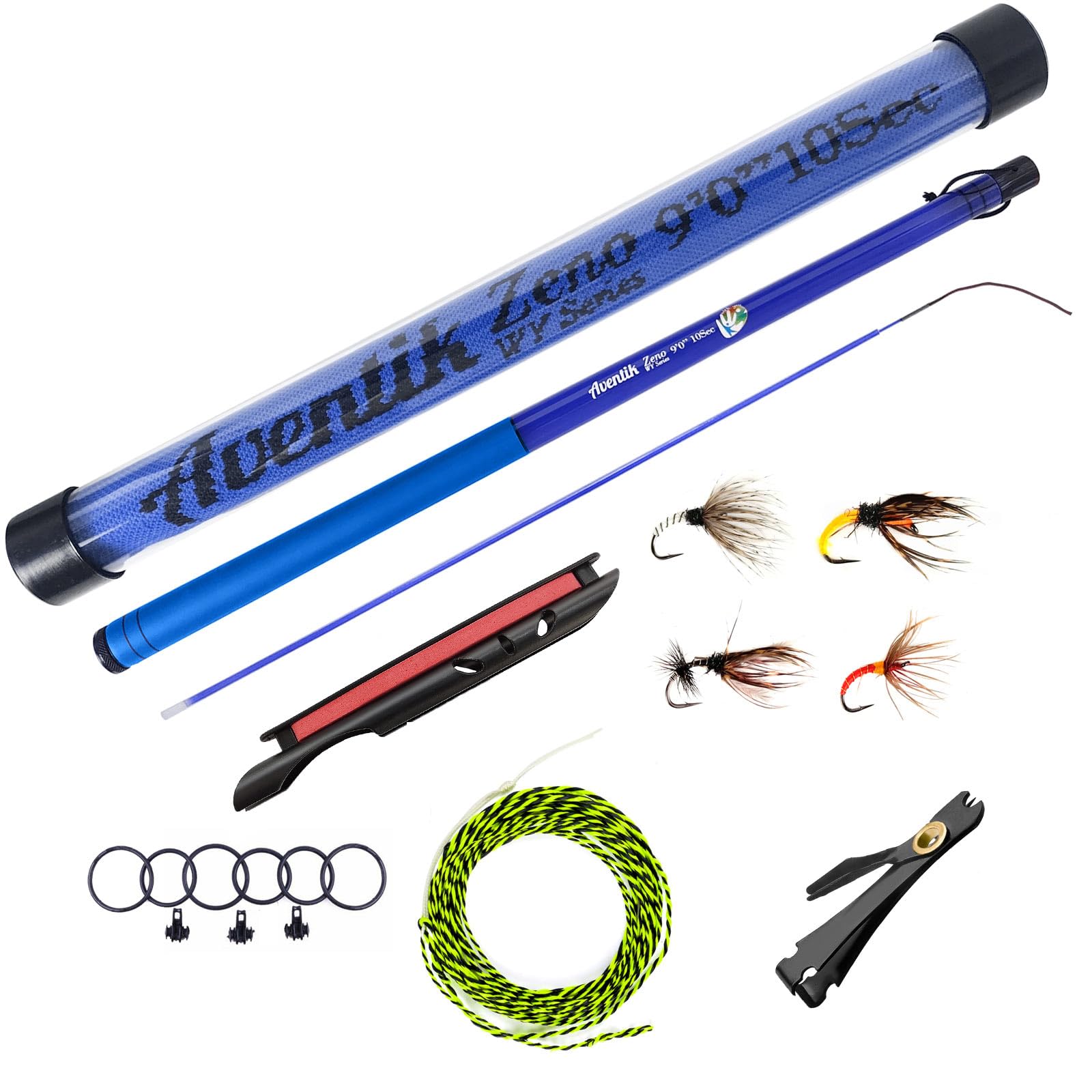 Aventik Zeno S2-Glass Tenkara Rod Combo(9'0'' 10Sec Navy Blue Combo) โ image 1