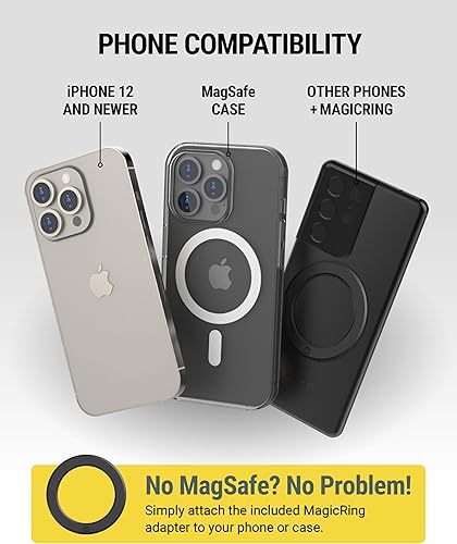 Miniatura 8 de Scosche - Soporte magnético MagicMount SMSDV-SP para teléfono celular, soporte magnético para dispositivos móviles MagSafe, montaje en