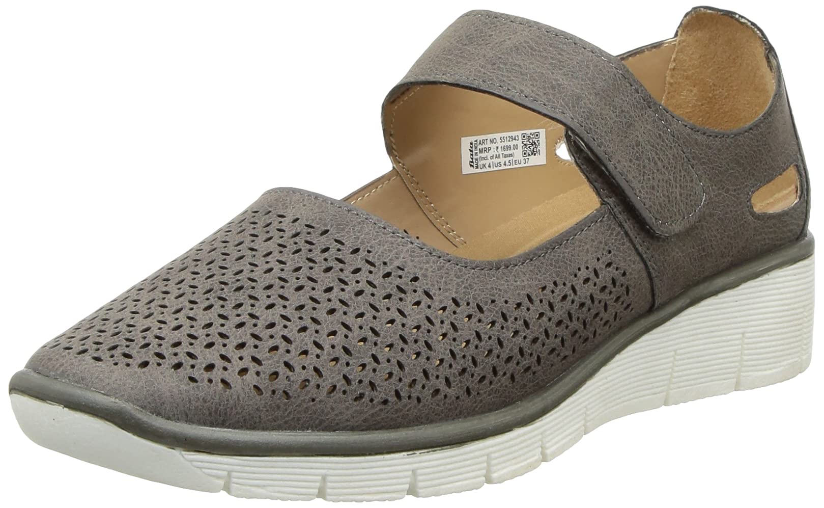 Bata Womens Haifa Casual Shoes (5512943_Grey_6 UK) (B096BGJ4VJ) Amazon Price History, Amazon Price Tracker