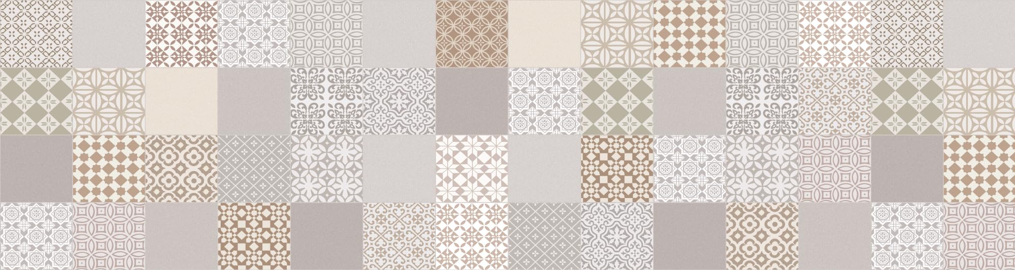 Tapis en vinyle Rossana Sand grand passage 80 x 300 cm imperméable pour sol