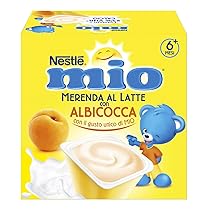 NESTLÉ MIO Merenda al Latte Albicocca, 4 Vasetti da 100g (400g)
