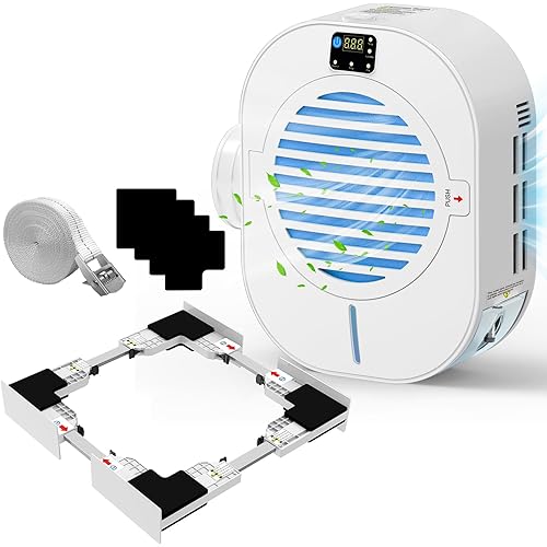 Universal Washer Dryer Stacking Kit and Dryer Vent Box with Dehumidifier for Protect Furniture