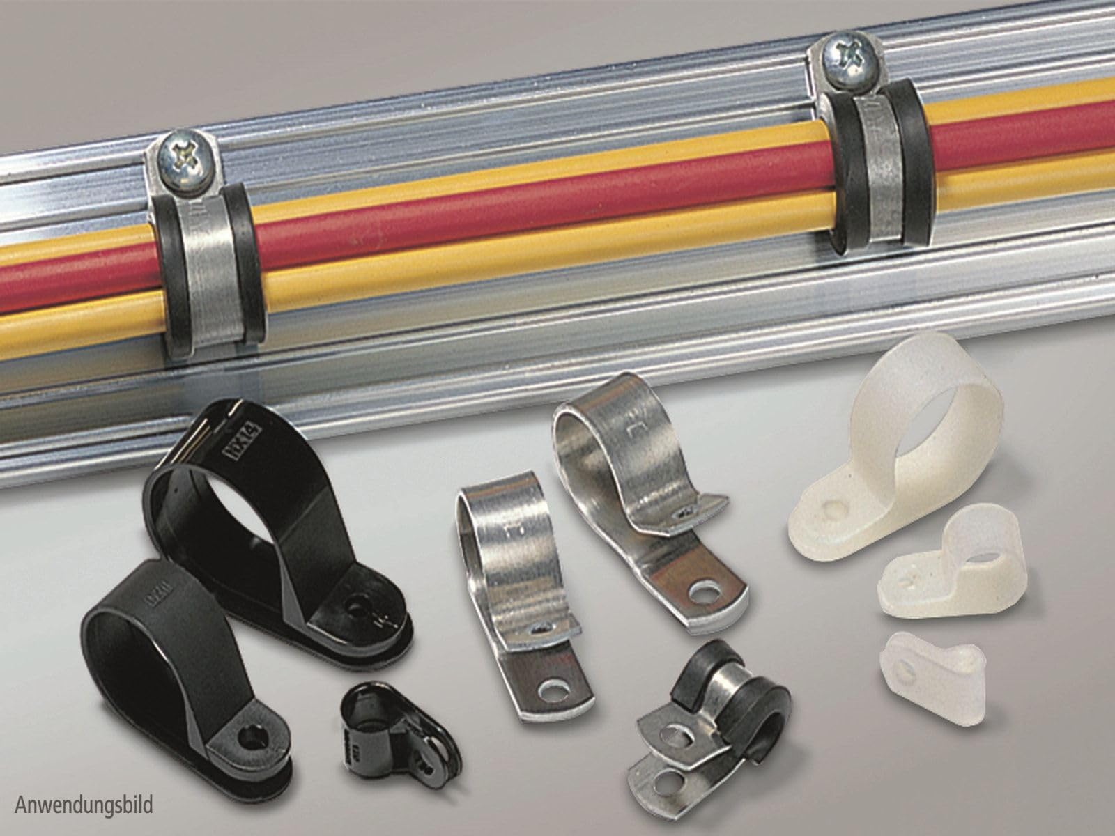 HellermannTyton Befestigungsschelle ALU4-ALU-NA-C1 Befestigungsschelle 4031026128856