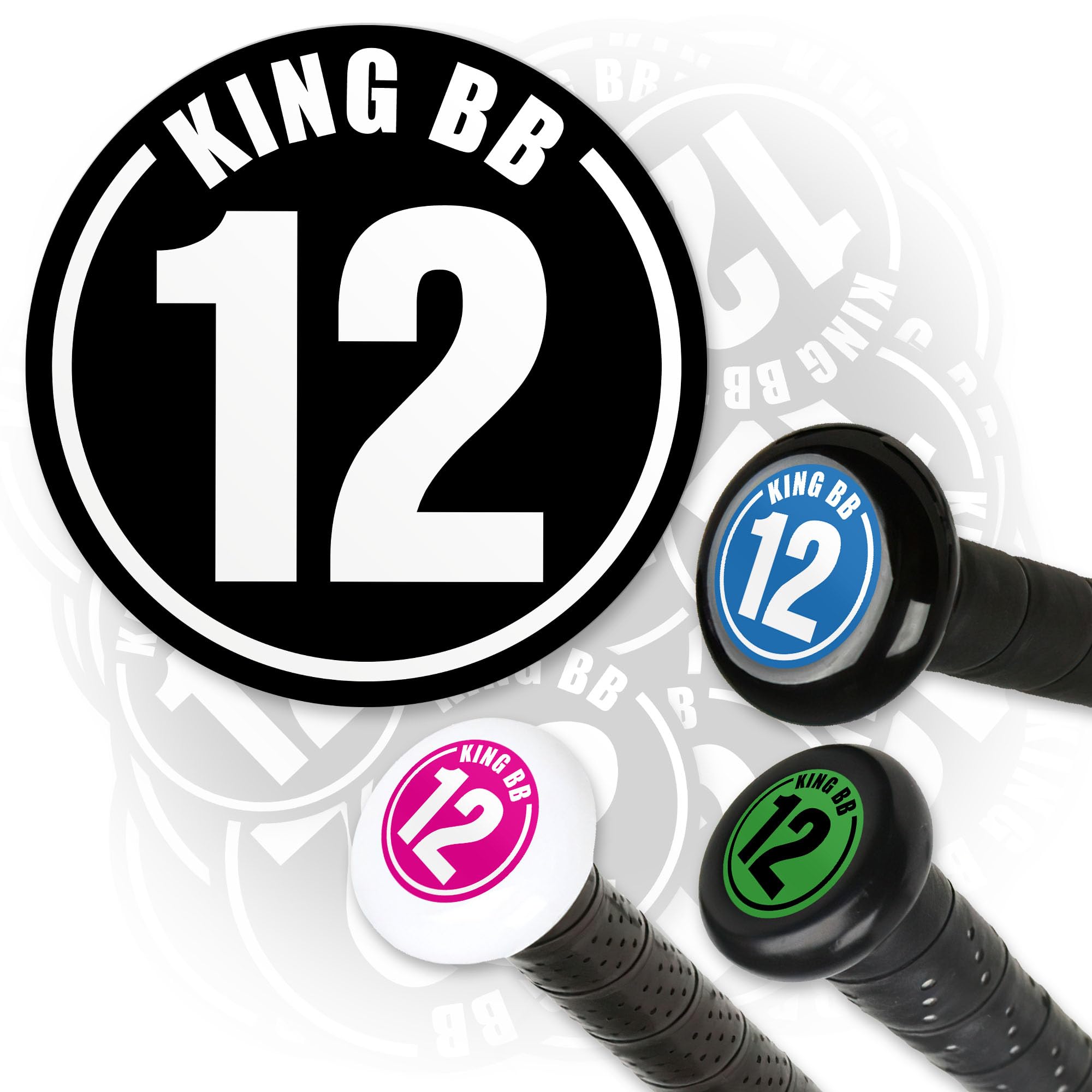 Custom Bat Knob Decal Sticker Personalized Baseball Name and Number Stickers Sport Team Waterproof Die-Cut Vinyl Sticker for Bat Knob Laptop Water