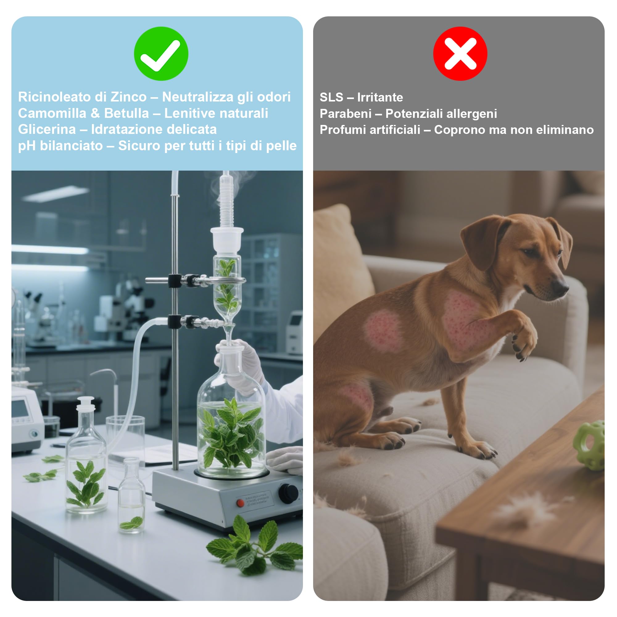 Aspand Shampoo Naturale per Cani - Shampoo Antiodore - PH Delicato e Vegano - Senza Allergeni - Deterge ed Elimina Cattivo Odori - 250 ml